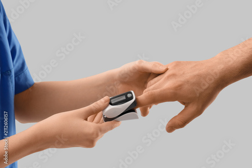 Medical professional using ...