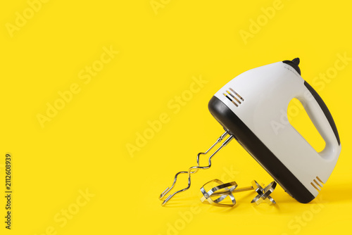 Electric mixer with chrome ...
