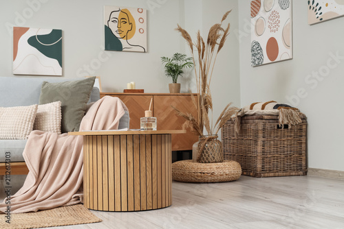 Stylish interior of living ...