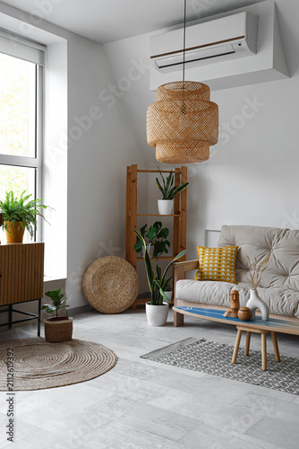 Interior of light living ro...