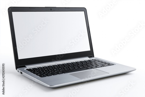 Silver Laptop Computer Mockup