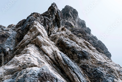 Jagged Rocky Mountain Peak