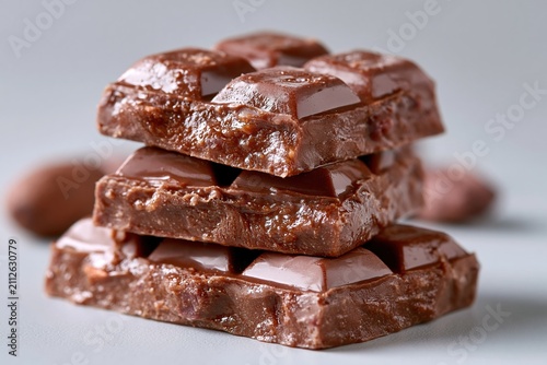 Stacked Chocolate Bar Pieces
