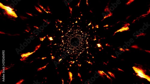 Fire Particles Burst Effect