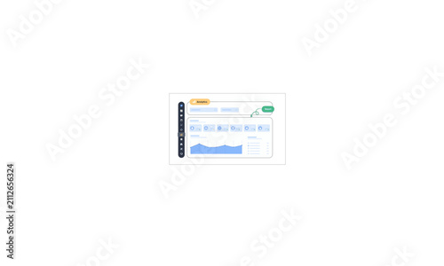 Social Media Marketing Flat Vector Illustration with Smartphone, Content Creation, Digital Communication and Online Networking
