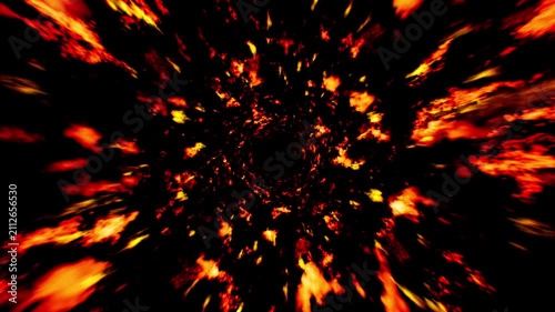 Burning Fire Vortex Loop