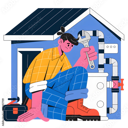 plumber at work