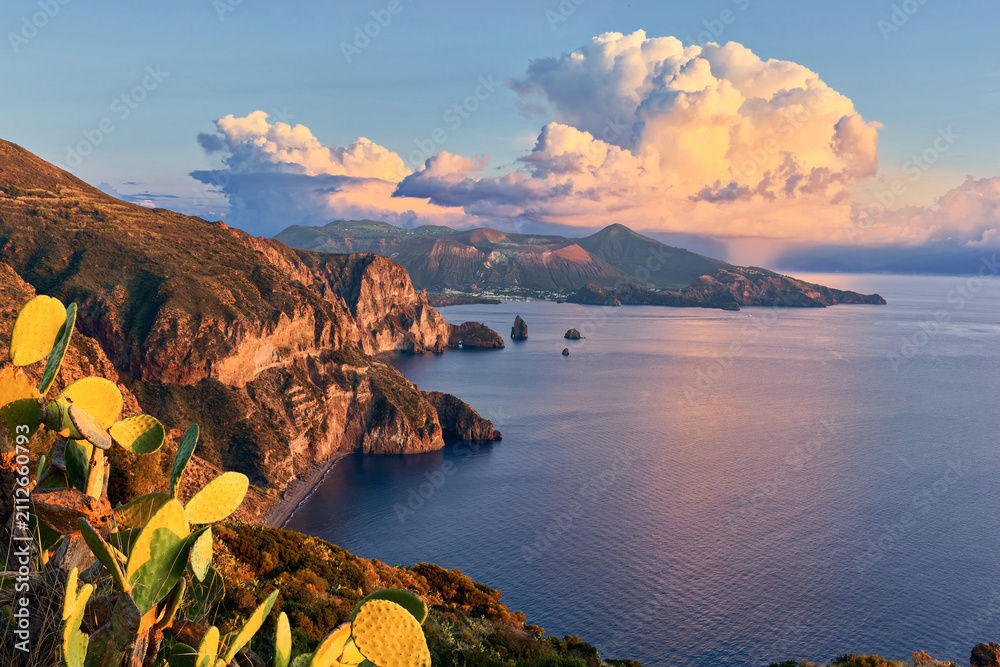Photography Poster View from Belvedere Quattrocchi on Lipari