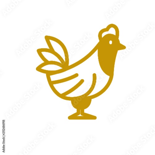 vector illustration of a chicken