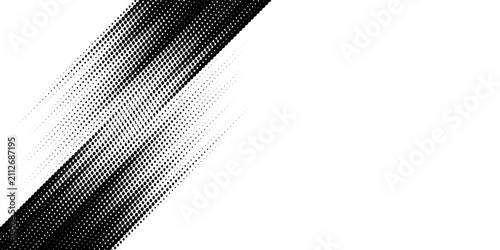 Foto Dots halftone white and blue color pattern gradient grunge texture background