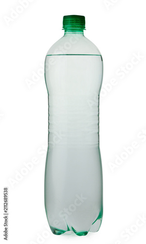 Cuadro en lienzo Plastic Water Bottle with Green Cap