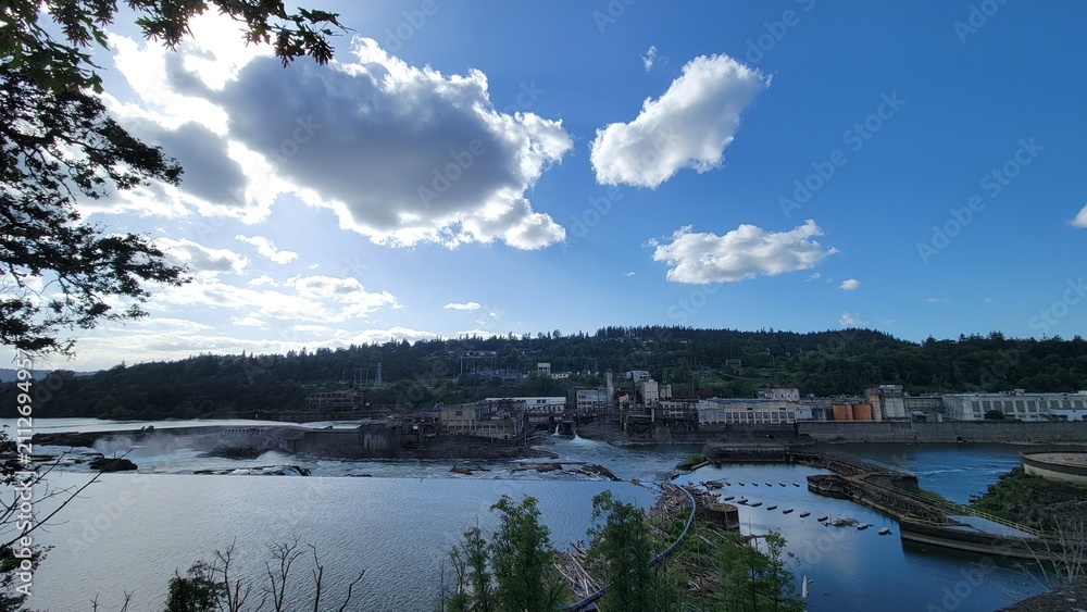 Fototapeta premium Oregon City, Oregon, Willamette Falls
