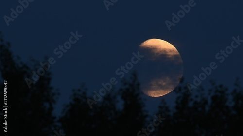 Bild auf Leinwand cloudy moon