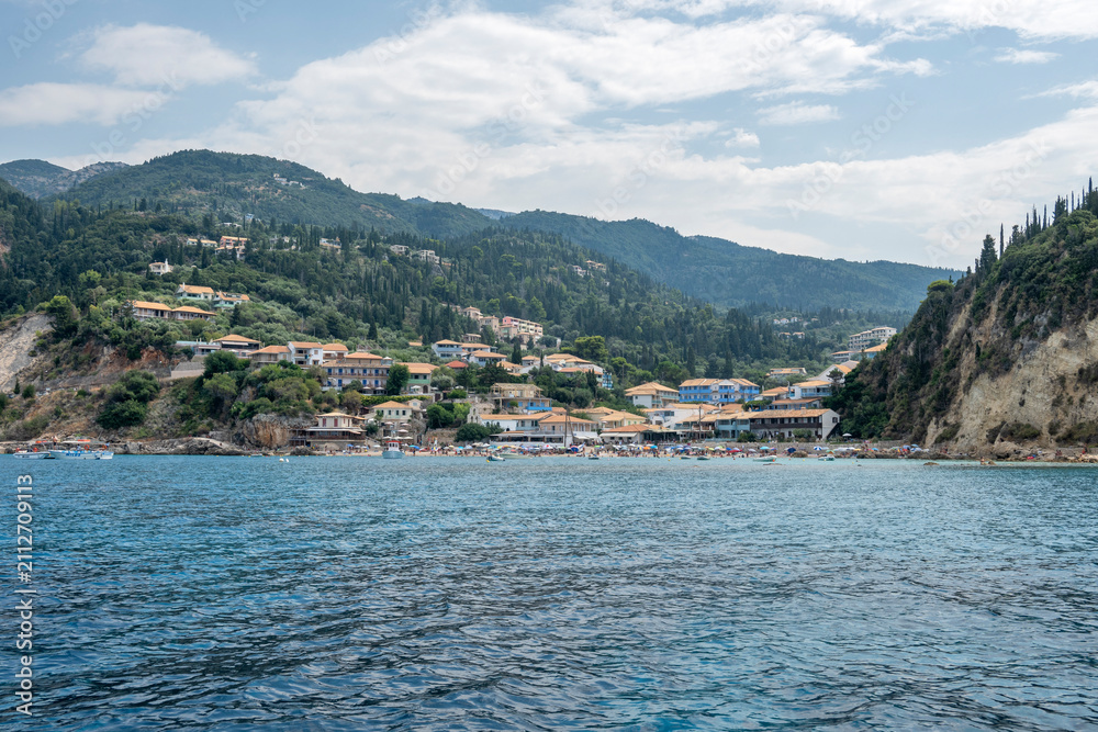 Fototapeta premium Panoramic View of the Coastline of Lefkada, Greece