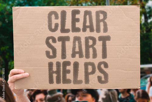 Fotografija "Clear Start Helps" A well-defined reason makes change easier