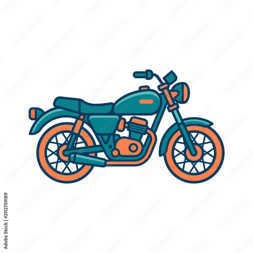 Obraz premium motorcycle vector illustration
