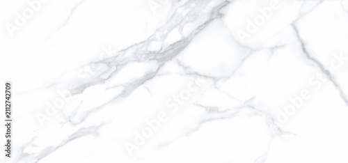 White Marble Texture with Gray Veins Luxury Background