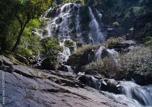 Sairung la-ong dao waterfall is acclaimed as one of the largest and most magnificent waterfalls hidden deep within the forests of the south, located in kapoe district, ranong province, thailand.