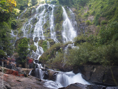 Sairung la-ong dao waterfall is acclaimed as one of the largest and most magnificent waterfalls hidden deep within the forests of the south, located in kapoe district, ranong province, thailand.