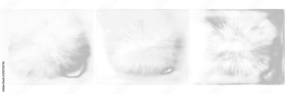 Fototapeta premium White abstract blurred textured backgrounds set isolated on white background, soft light aesthetic photo overlays and digital design assets