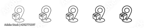 Картината върху платно Tracking vector icon in minimalist line style