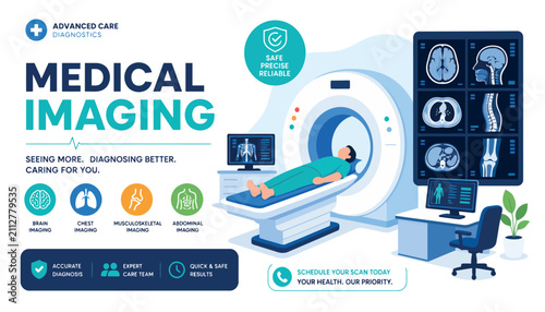 Modern medical imaging equipment in clinical setting.