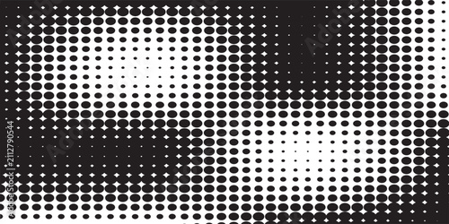Abstract dotted vector background. Halftone effect