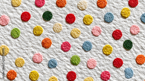 Multicolor Glittery Confetti Circles Scattered On A Textured White Surface For Festive Background