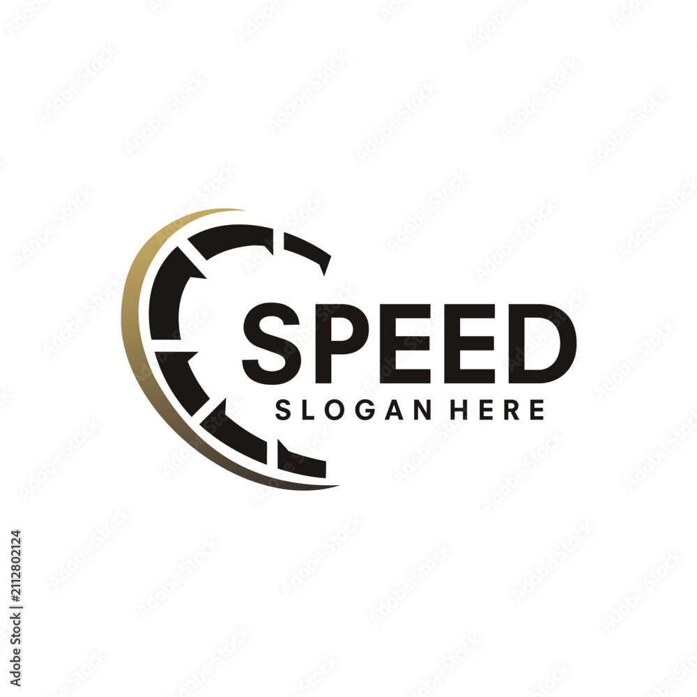 Obraz na plátně Speed logo design template illustration vector