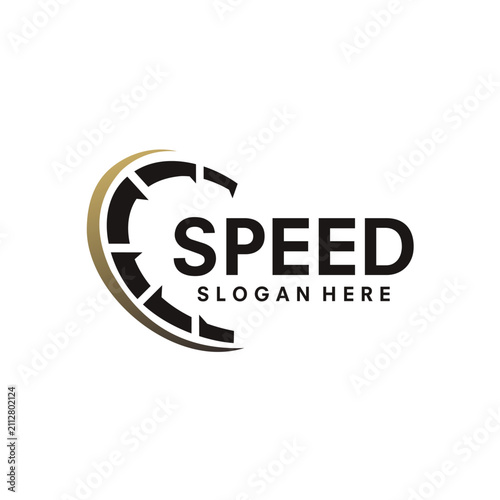 Obraz na plátně Speed logo design template illustration vector