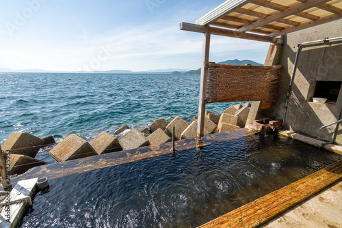 Hot Spring Bath Right by the Sea in Obama Onsen Nagasaki