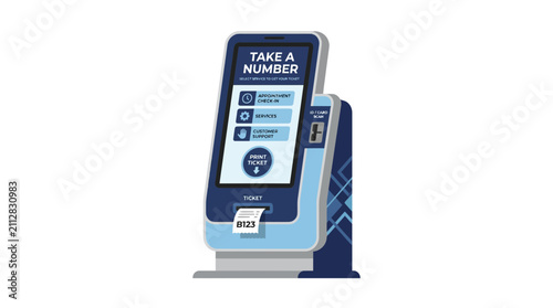 Digital Ticket Dispenser Machine for Queue Management