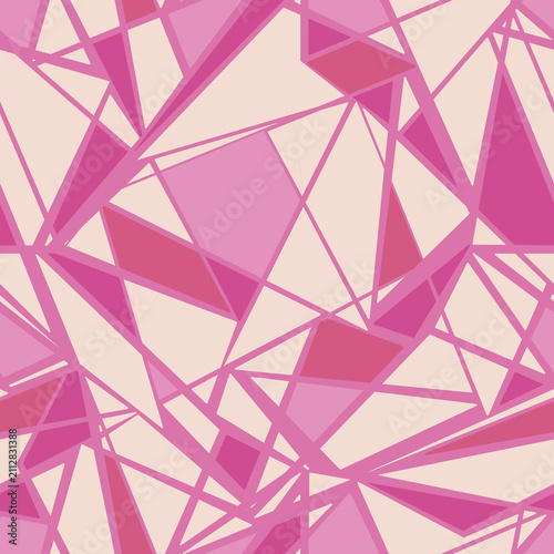 Geometric pattern abstract color pink