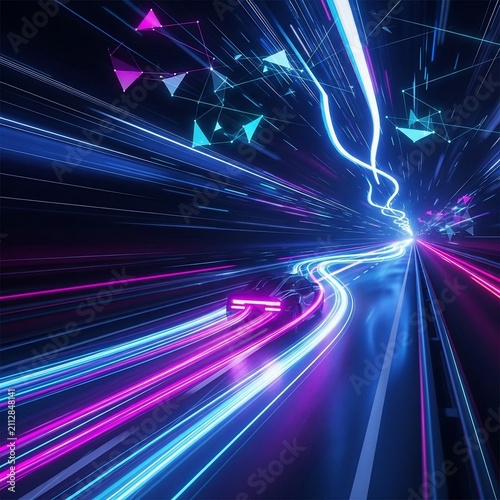 Neon Velocity: A Cybernetic Overture