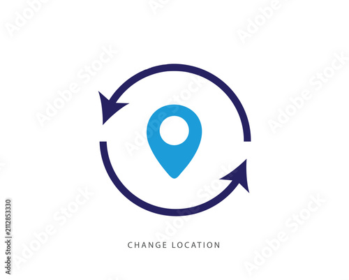 Location pin icon. Map pin place marker. Location icon. Map marker pointer icon set. GPS location symbol collection. Flat style - stock vector.