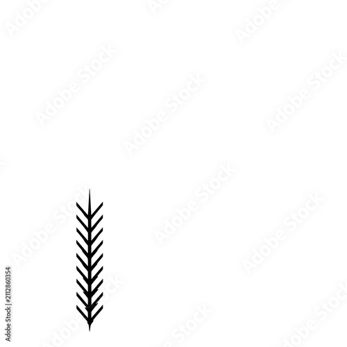 Symmetrical black branching line graphic with diagonal elements on a white background