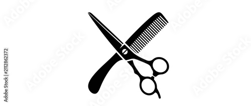 Styling Scissors and Comb Icon