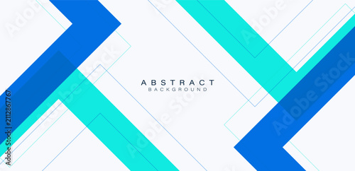 Minimal geometric background. Simple blue shapes composition. Modern banner design. Suit for poster, flyer, brochure, cover, presentation, website, banner