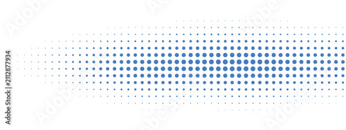 Bild auf Leinwand Geometric dot pattern with gradient density on transparent background