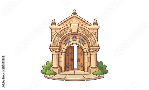 Ornate Archway Vector Illustration