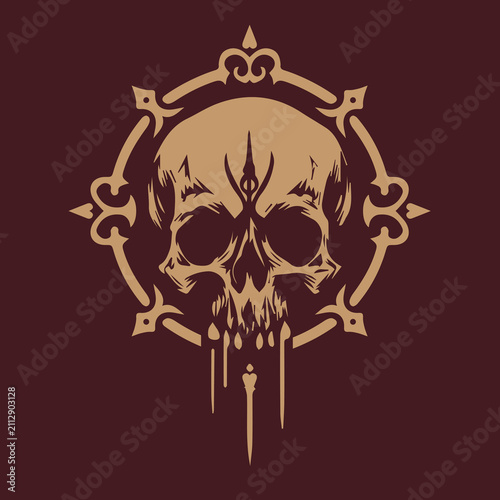 Skull in the Mystical Circle