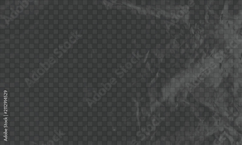 Transparent crumpled poly plastic wrap texture overlay vector