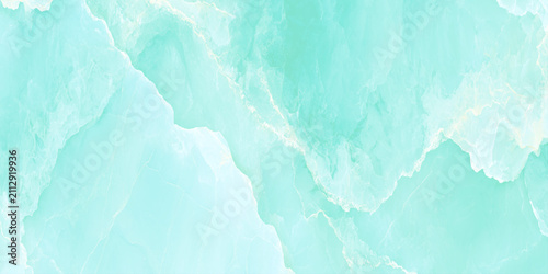 Foto Light blue marble texture background with white swirls and waves, Abstract stone