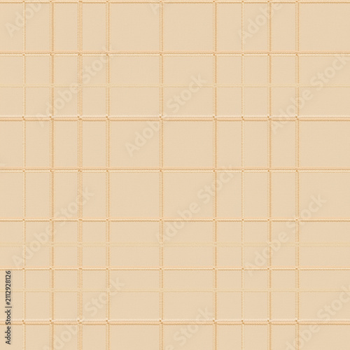 Seamless warm neutral tactile windowpane grid check pattern, tone-on-tone cream texture for wallpaper, wrapping paper, textile and background design, minimalist boho quiet-luxury repeat