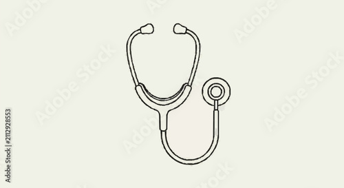 Принти на полотні Medical Stethoscope Icon Illustration.