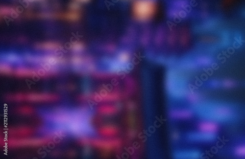 Abstract purple and blue blurred lights