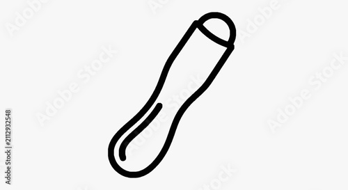Foto Minimalist Medical Syringe Icon.