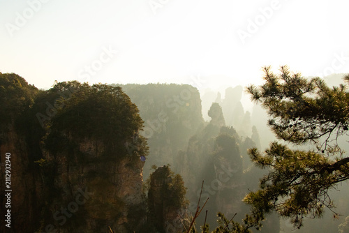 Konstfotografi Landscape Zhangjiajie National Forest Park, China World Heritage Site
