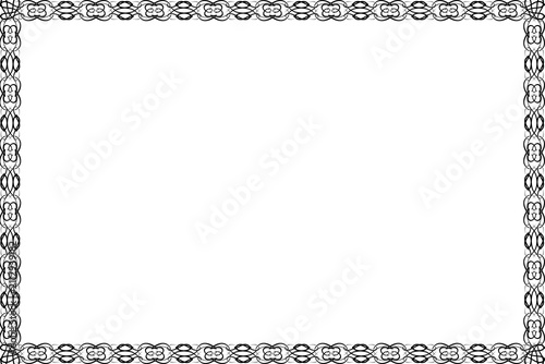 Simple Frame, Unique Frame and Amazing Border Frame, Black Frame with White Background, Unique Art Design 