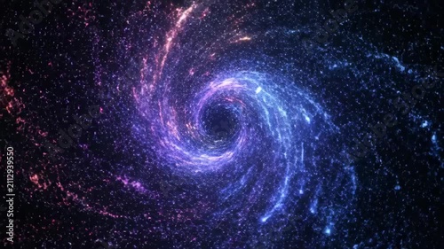 Gorgeous cosmic galaxy particle material, dreamy nebula vortex dynamic back